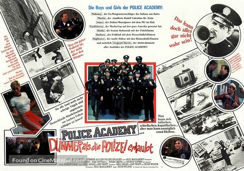 Police Academy - German Movie Poster