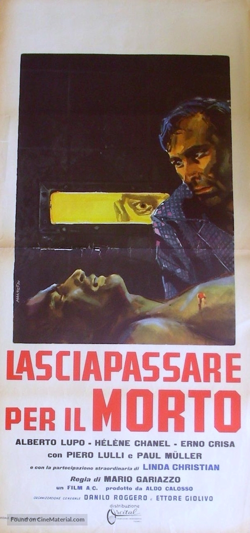 Lasciapassare per il morto - Italian Movie Poster
