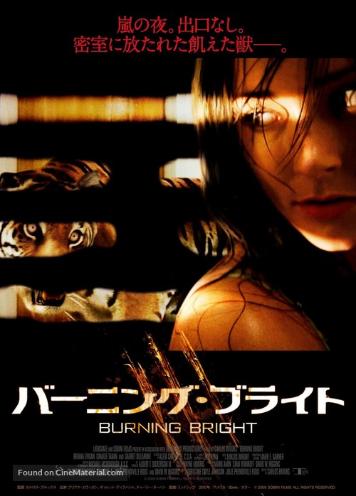 Burning Bright - Japanese Movie Poster