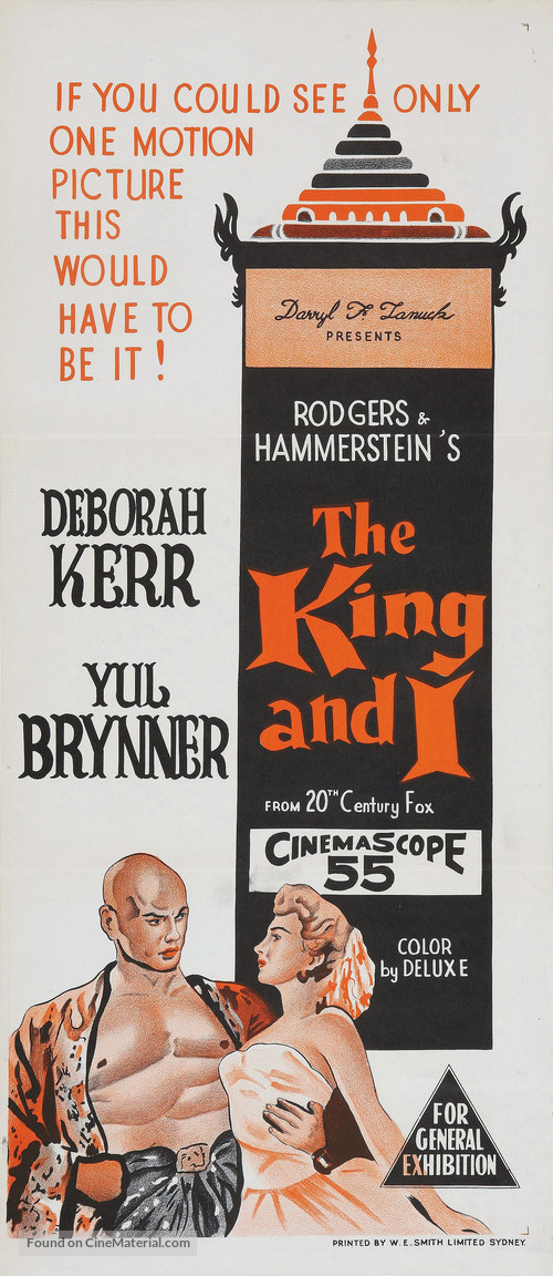 The King and I - Australian Movie Poster