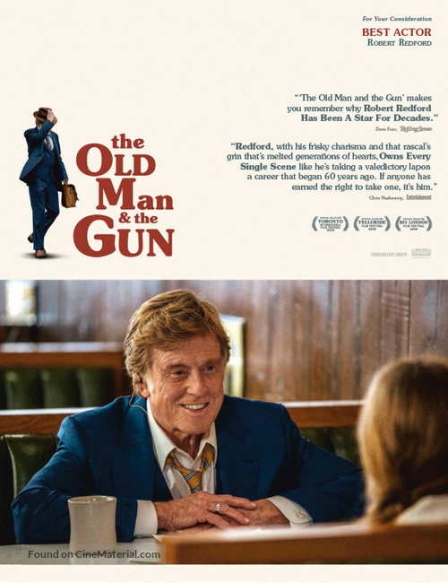 Old Man and the Gun - For your consideration movie poster