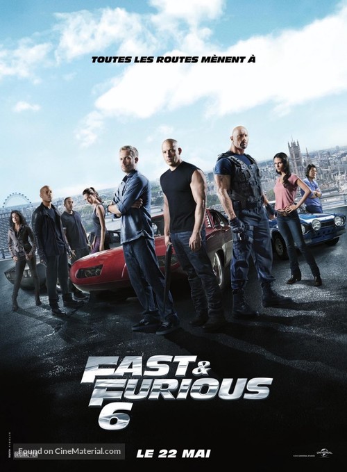 Fast &amp; Furious 6 - French Movie Poster