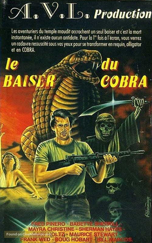 Death Curse of Tartu - French VHS movie cover
