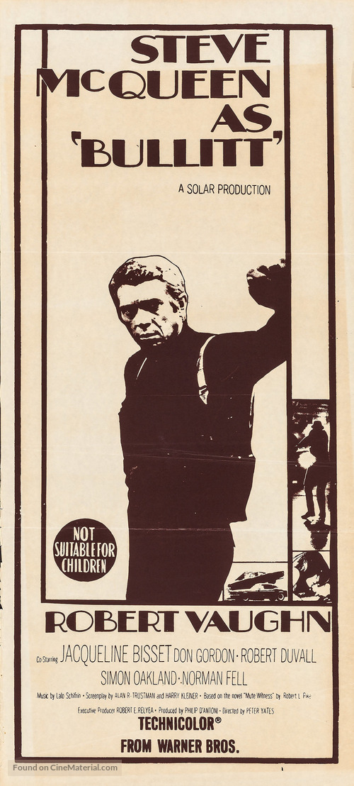 Bullitt - Australian Movie Poster