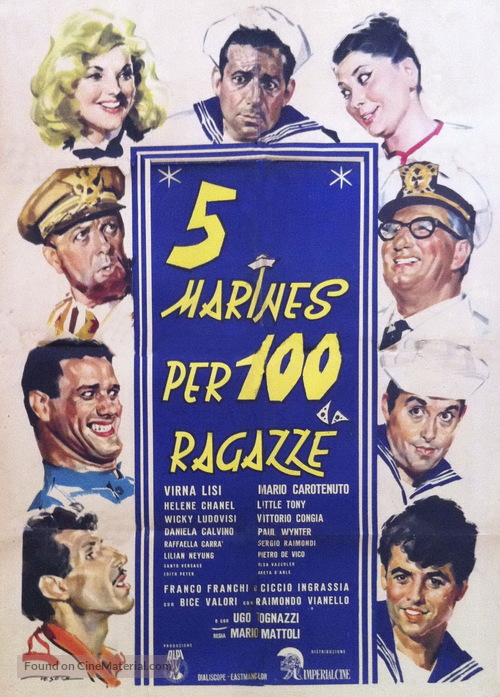 5 marines per 100 ragazze - Italian Movie Poster