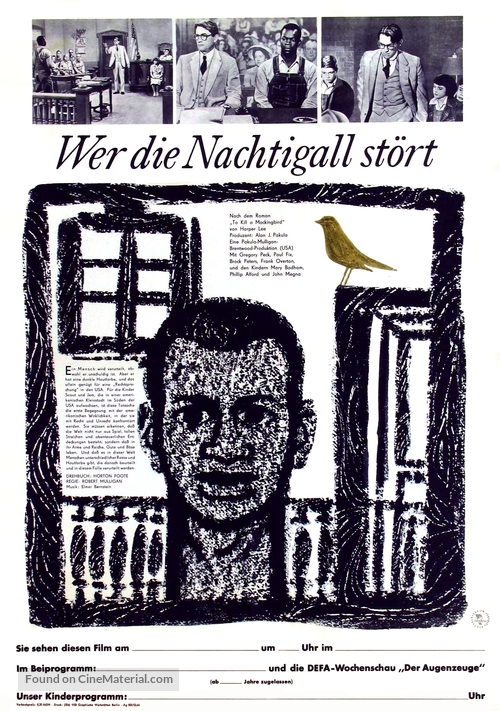 To Kill a Mockingbird - German Movie Poster