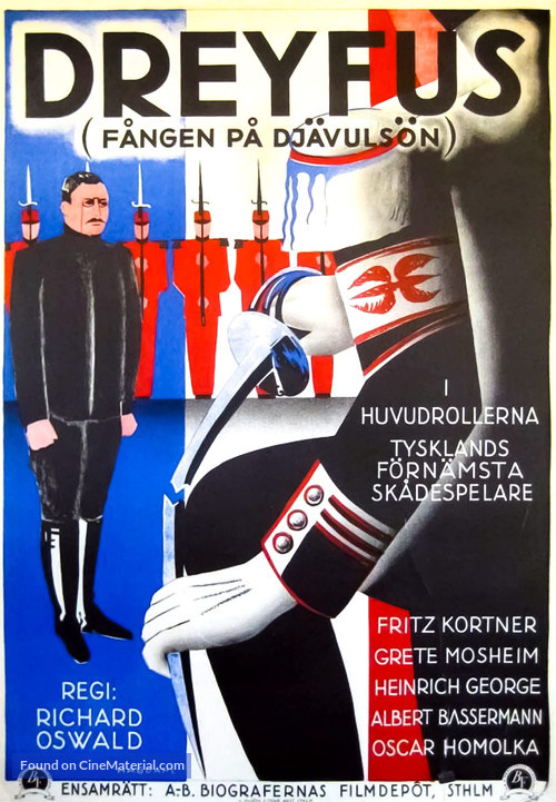 Dreyfus - Swedish Movie Poster