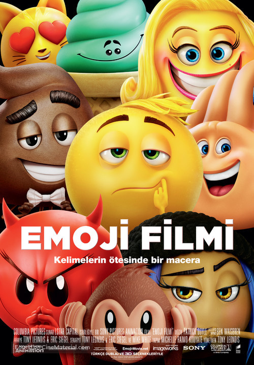 The Emoji Movie - Turkish Movie Poster