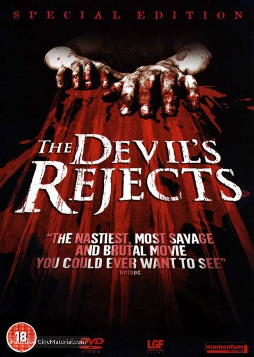 The Devil&#039;s Rejects - British DVD movie cover