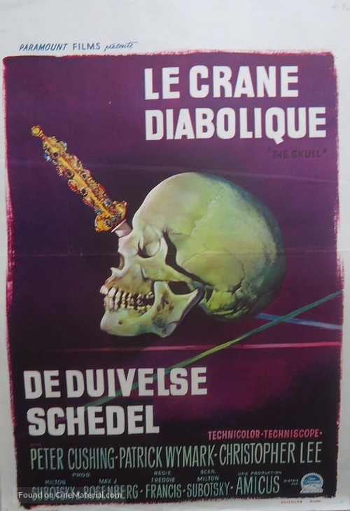 The Skull - Belgian Movie Poster