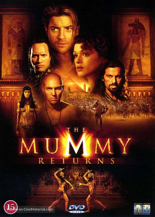 The Mummy Returns - Danish DVD movie cover
