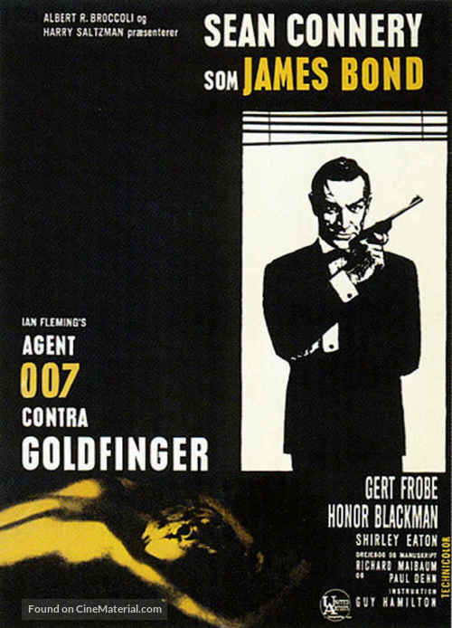 Goldfinger - Danish Re-release movie poster