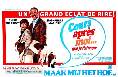 Cours apr&egrave;s moi que je t&#039;attrape - Belgian Movie Poster