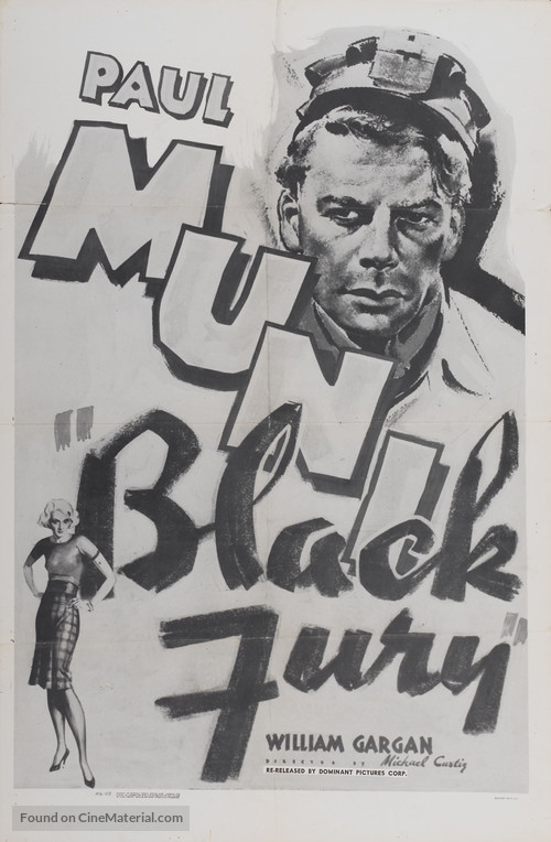 Black Fury - Re-release movie poster