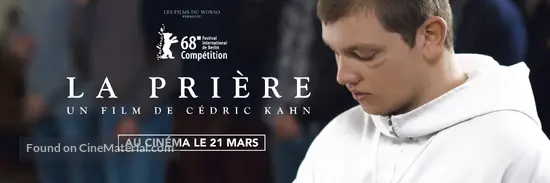 La Priere 2018 French Movie Poster