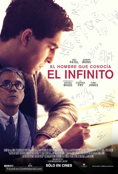 The Man Who Knew Infinity - Argentinian Movie Poster