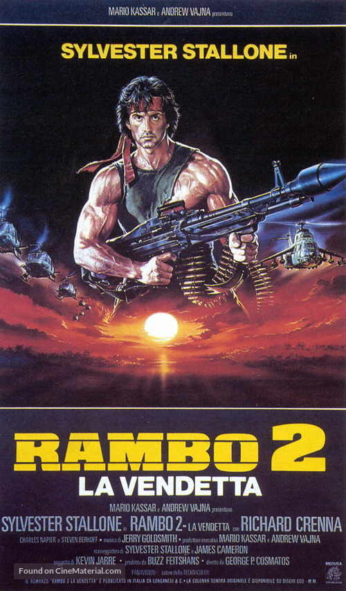 Rambo: First Blood Part II - Italian Movie Poster