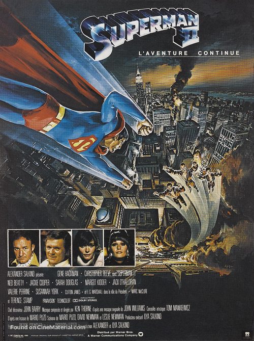 Superman II - French Movie Poster