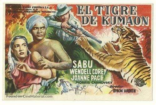 Man-Eater of Kumaon - Spanish Theatrical movie poster