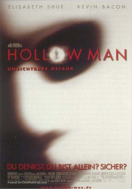 Hollow Man - German Movie Poster