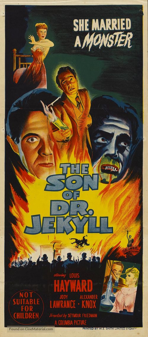 The Son of Dr. Jekyll - Australian Movie Poster