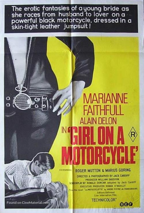 The Girl on a Motocycle - British Movie Poster