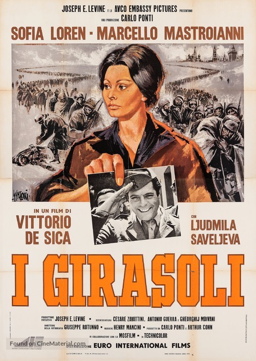 I girasoli - Italian Movie Poster