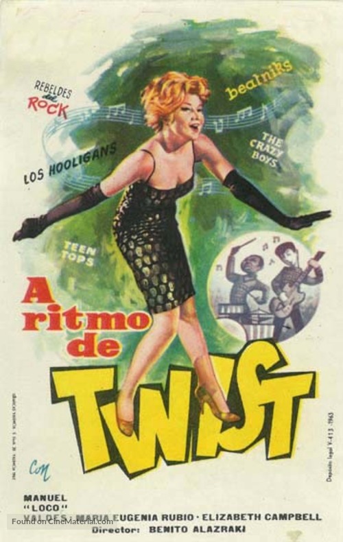 A ritmo de twist - Spanish Movie Poster
