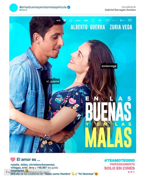 En las buenas y en las malas - Mexican Movie Poster