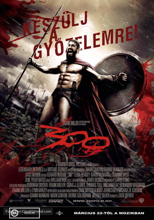 300 - Hungarian Movie Poster