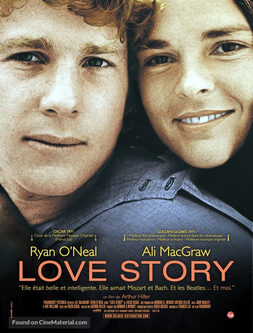 Love Story - French Re-release movie poster