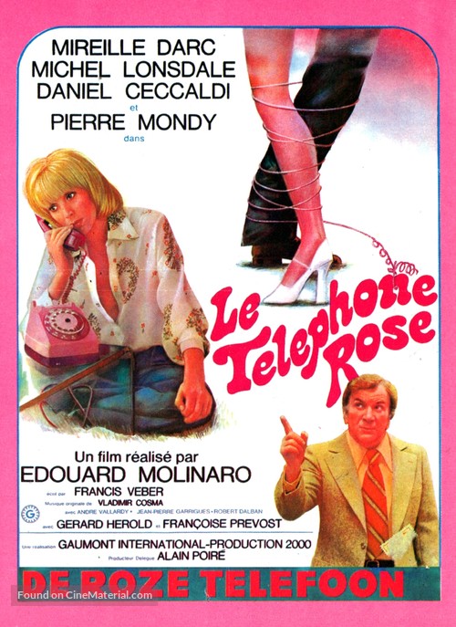 Le t&eacute;l&eacute;phone rose - Belgian Movie Poster