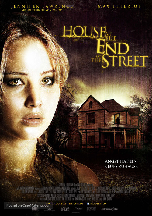 House at the End of the Street - German Movie Poster