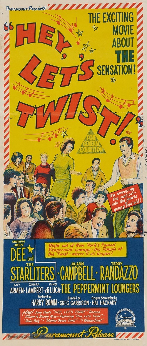 Hey, Let&#039;s Twist - Australian Movie Poster