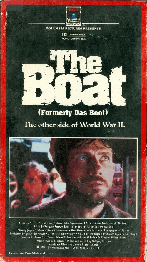 Das Boot - VHS movie cover