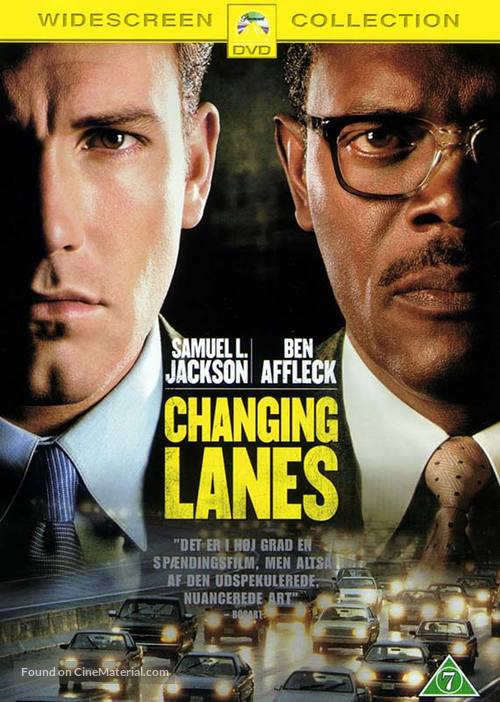 Changing Lanes - Danish DVD movie cover