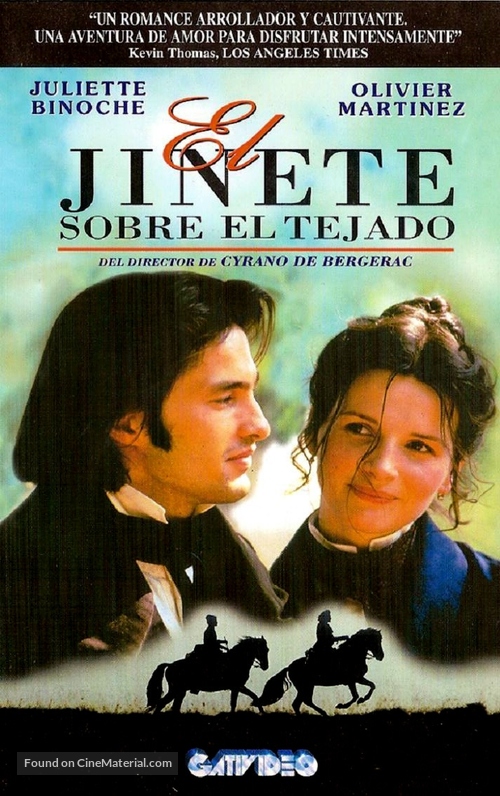 Le hussard sur le toit - Argentinian VHS movie cover