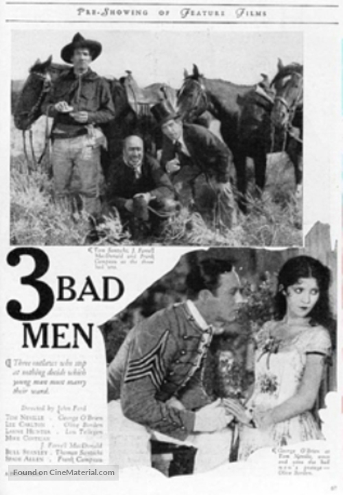 3 Bad Men - Movie Poster