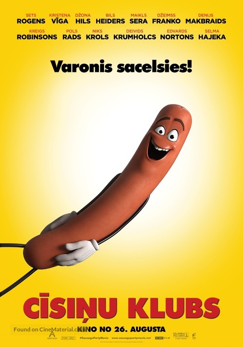 Sausage Party - Latvian Movie Poster