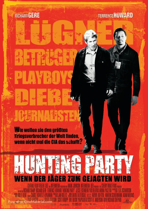 The Hunting Party - German Movie Poster