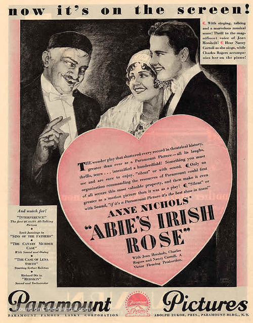 Abie&#039;s Irish Rose - Movie Poster