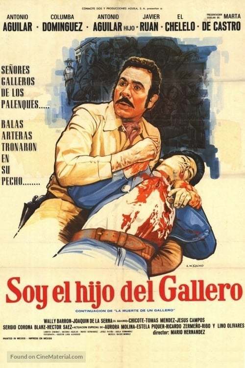 Soy el hijo del gallero - Mexican Movie Poster