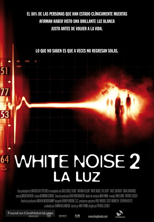 White Noise 2: The Light - Spanish Movie Poster