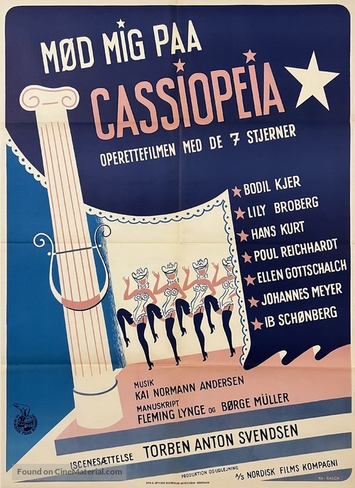 M&oslash;d mig paa Cassiopeia - Danish Movie Poster