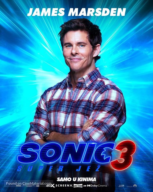 Sonic the Hedgehog 3 - Croatian Movie Poster