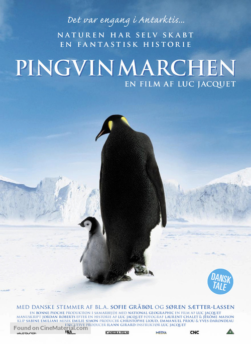 March Of The Penguins - Danish Movie Poster