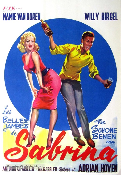 Le bellissime gambe di Sabrina - Belgian Movie Poster