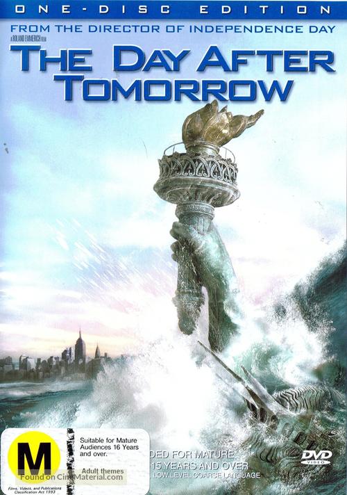 The Day After Tomorrow - Australian Movie Cover