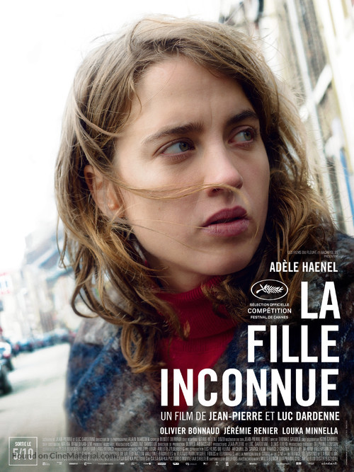La fille inconnue - Belgian Movie Poster