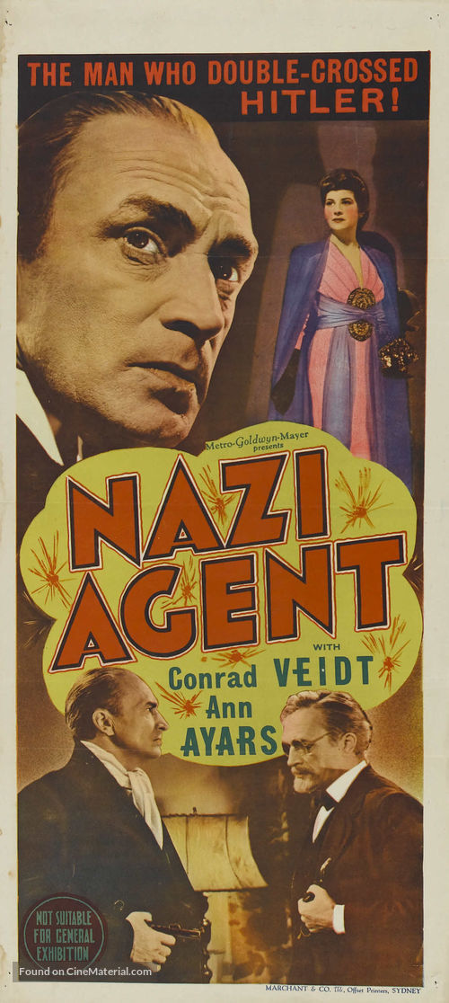 Nazi Agent - Australian Movie Poster